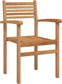 vidaXL Szék 8 pcs Barna 56 x 55 x 90.5 cm Tömör Teakfa