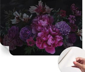 Divatos öntapadós fali tapéta furnér virágos elegancia 104x70 cm