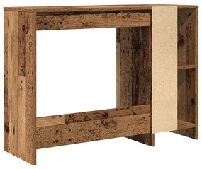 antik fa színű szerelt fa íróasztal 102,5 x 35 x 75 cm