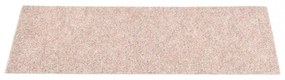 15 db öntapadós lépcsőszőnyeg 60 x 25 cm világosbarna téglalap alakú