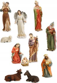 Karácsonyi Betlehem Figurák Karácsonyi Dekoráció Figurák 11 Db 40 Cm-ig