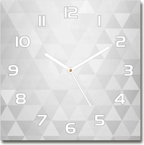 Négyzet alakú üveg falióra Absztrakt háttér 30x30 cm