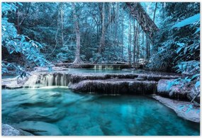 Poszterek 200x135 Erawan Kék vízesés