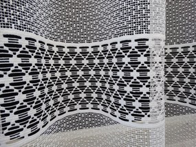 Mg Függöny háló Mintás 41004 Fehér 250cm 0,5mb