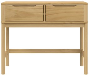 FLORO viaszbarna tömör fenyőfa tálalóasztal 89,5 x 36,5 x 73 cm