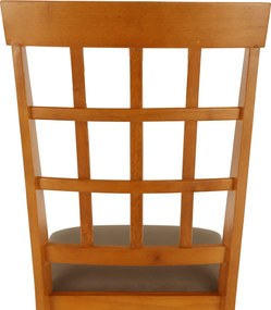 Szék, cseresznye/bézsbarna, GRID NEW