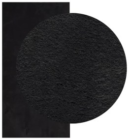 HUARTE fekete rövid szálú puha és mosható szőnyeg 100 x 200 cm
