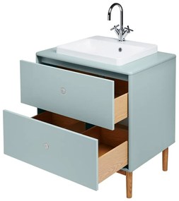 Color Bath világoszöld szekrény mosdókagylóval, csaptelep nélkül 80x62 cm - Tom Tailor for Tenzo