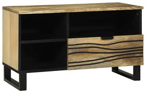 Média tároló szekrény Barna 80 x 33.5 x 46 cm tömör mangófa