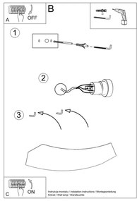 Fali lámpa HATTOR 2xG9/40W/230V