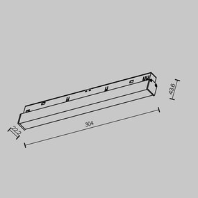 TR030-2-12W2.7K-B Basis Alumínium Sín lámpafej Fekete Színű LED 12 W 2700 Kelvin 800 Lumen IP20