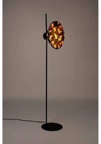 Fekete állólámpa textil búrával (magasság 158 cm) Jaylee – White Label