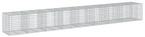 horganyzott vas gabion kosár fedéllel 950 x 100 x 100 cm