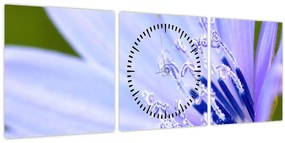 Kép - Virág (órával) (90x30 cm)