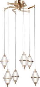 Italux modern függeszték fuente átlátszó arany itxpnd-34395-6-hbr