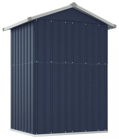 antracitszürke horganyzott acél kerti fészer 126x97,5x177 cm