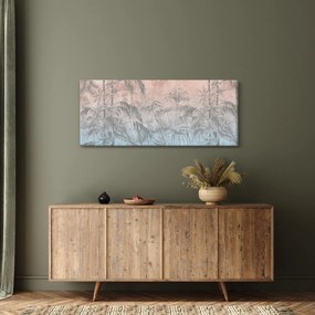 Kép - Trópusi növények a falon (120x50 cm)