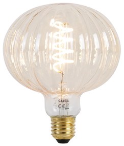 E27 szabályozható LED izzó G125 borostyán 4W 200lm 2000K