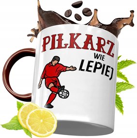 Bordó Bögre Labdarúgónak Születésnapi Ajándék fényképes nyomtatással