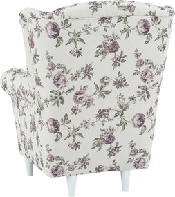 Füles fotel, szövet rose 18, CHARLOT