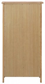 tömör tölgyfa cipősszekrény 76 x 37 x 105 cm