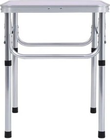 Összecsukható kempingasztal, 60 cm, alumínium/MDF, KEPI TYP 2