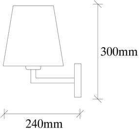 Bézs-aranyszínű fali lámpa ø 18 cm Profil – Opviq lights