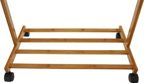 Kerekes akasztó, bambus, 60 cm széles, VIKIR TYP 1