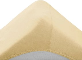 Jersey gyerek lepedő 60x120 cm sárga