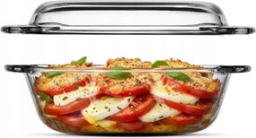 Hőálló Edény Fedővel 2,4L Üveg