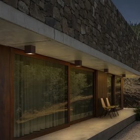 Ideal Lux - Kültéri spotlámpa TECHO 1xGU10/20W/230V 9x9 cm IP54 barna