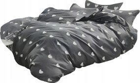 Ágyneműhuzat 200X220 Szatén Pamut 2 Párnahuzat Garnitúra Szívecskés