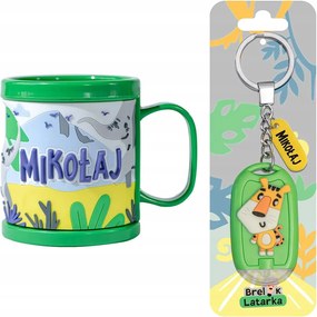 Gyereknapi Ajándék Műanyag Bögre Gyerekeknek Név Mikulás Kulcstartó 3D