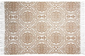 Barna nyomtatott mintás szőnyeg, 120 x 180 cm