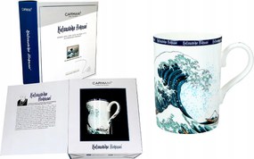 Bögre Hokusai Katsushika: A nagy hullám Kanagawában (carmani)