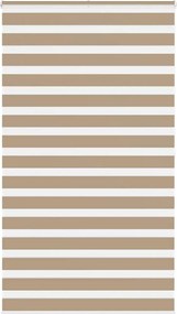 vidaXL zebrafüggönnyel homokbarna szövetszélesség 125,9 cm poliészter