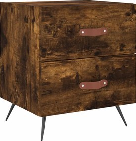 vidaXL füstös tölgy színű szerelt fa éjjeliszekrény 40 x 35 x 47,5 cm