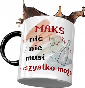 Fekete Bögre Maximilian Ajándék Nyomtatott Fotóval