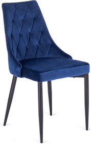 Sötétkék Bársony Étkezőszék CORK