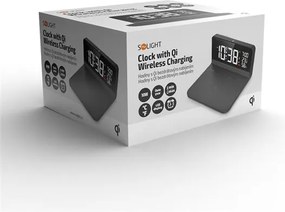 Ébresztőóra - Solight CA06 - Qi vezetékmentes töltéssel