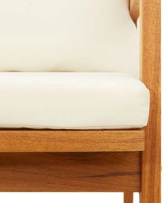 Kerti Pad párnákkal 115x65x71 cm Tömör Akácfa