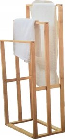 Smukee Álló bambusz törölközőtartó állvány 42 x 24 x 82 cm 389
