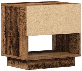 Éjjeli asztal 2 db Régi fa 45x34x45 cm Mérnökelt fa