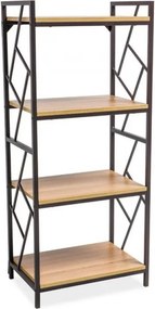 Tablo R4 140cm Könyvespolc Tölgy - Sötétbarna