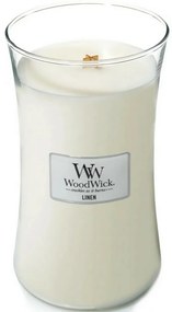 WoodWick Illatosító gyertya nagy Linen, 609 g