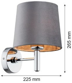 Argon 4725 - Fali lámpa BOLZANO 1xE27/15W/230V