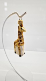 Karácsonyfa gömb üveg alakú zsiráf állatok