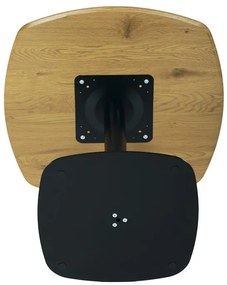 Étkezőasztal 80×80 cm, MDF, Tölgy. DT-X7117 OAK