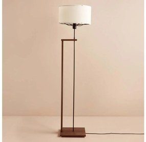 Állólámpa AYD 1xE27/40W/230V barna/fehér