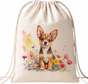 Pamut hátizsák Kutya Kisállat Gyerekeknek Cuki
